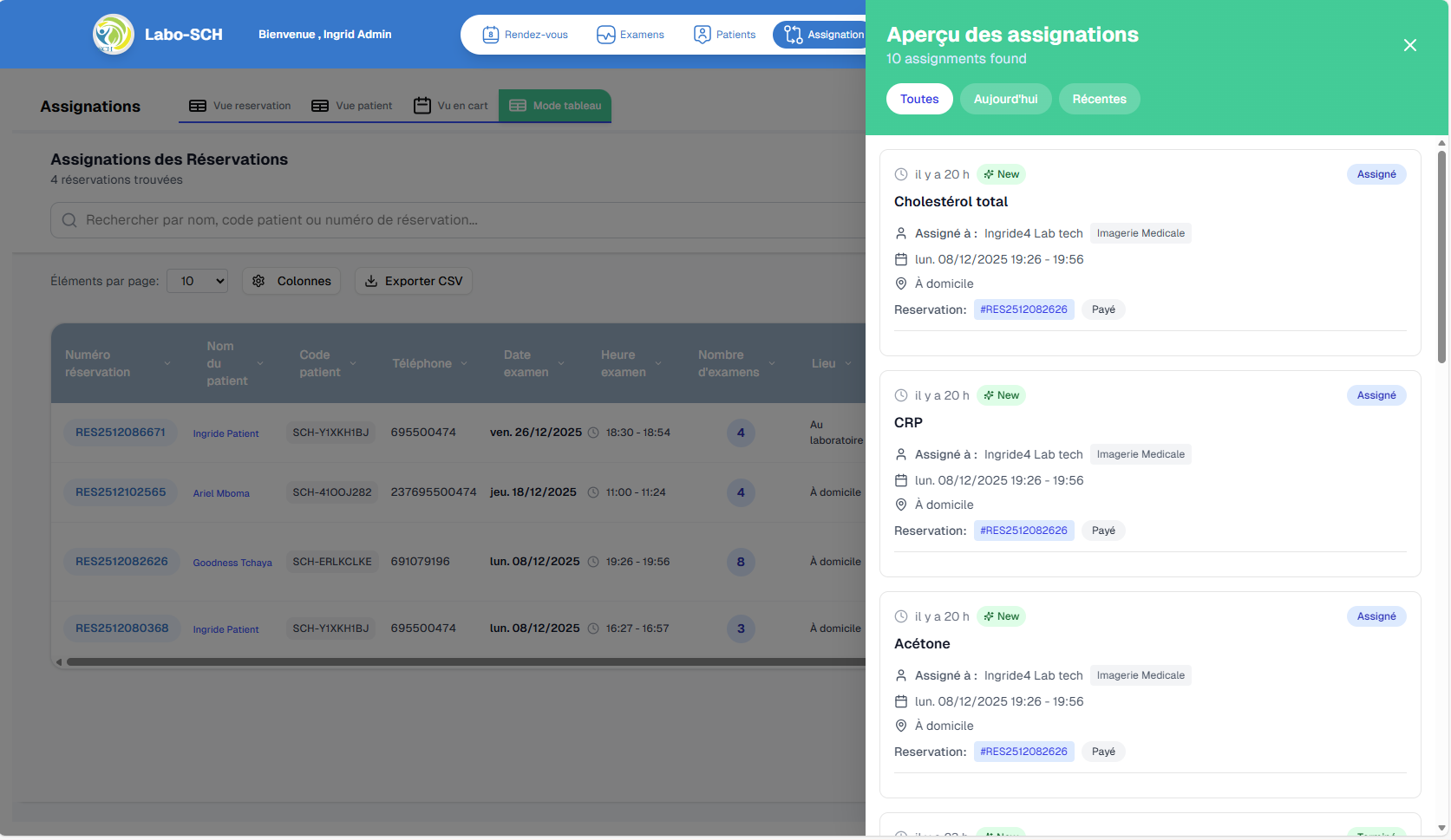 Vue en cartes (Kanban)