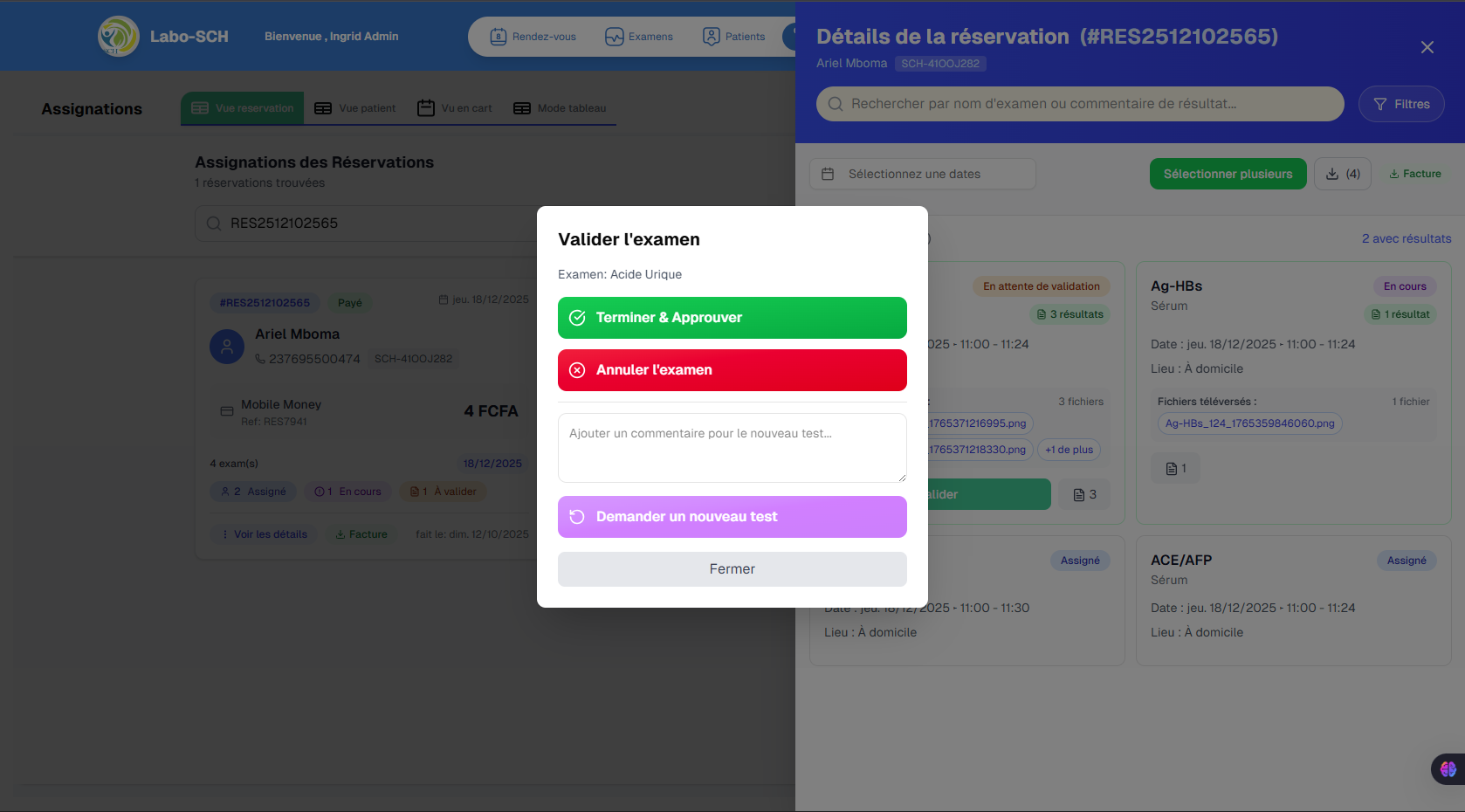 Consulter le dossier d'un patient