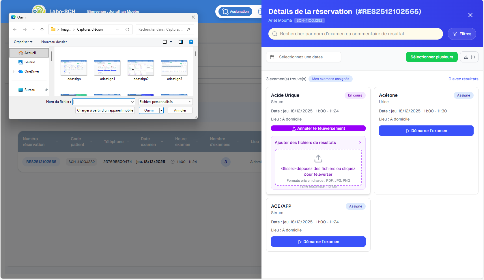 Détails et assignation